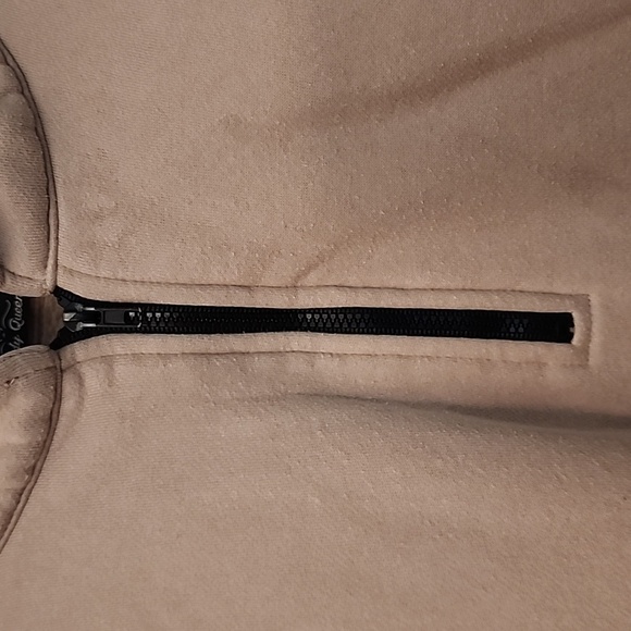 Trendy Queen Amazon 1/4 Zip Sweatshirt Khaki - Picture 10 of 12